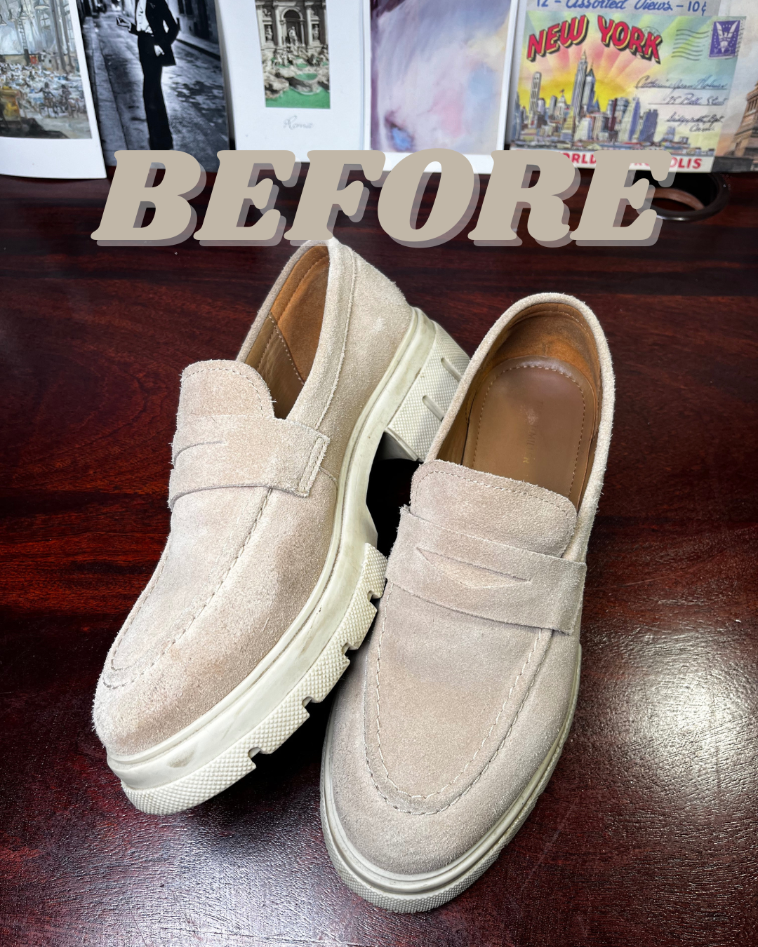 Sandy Beige Suede Care Set