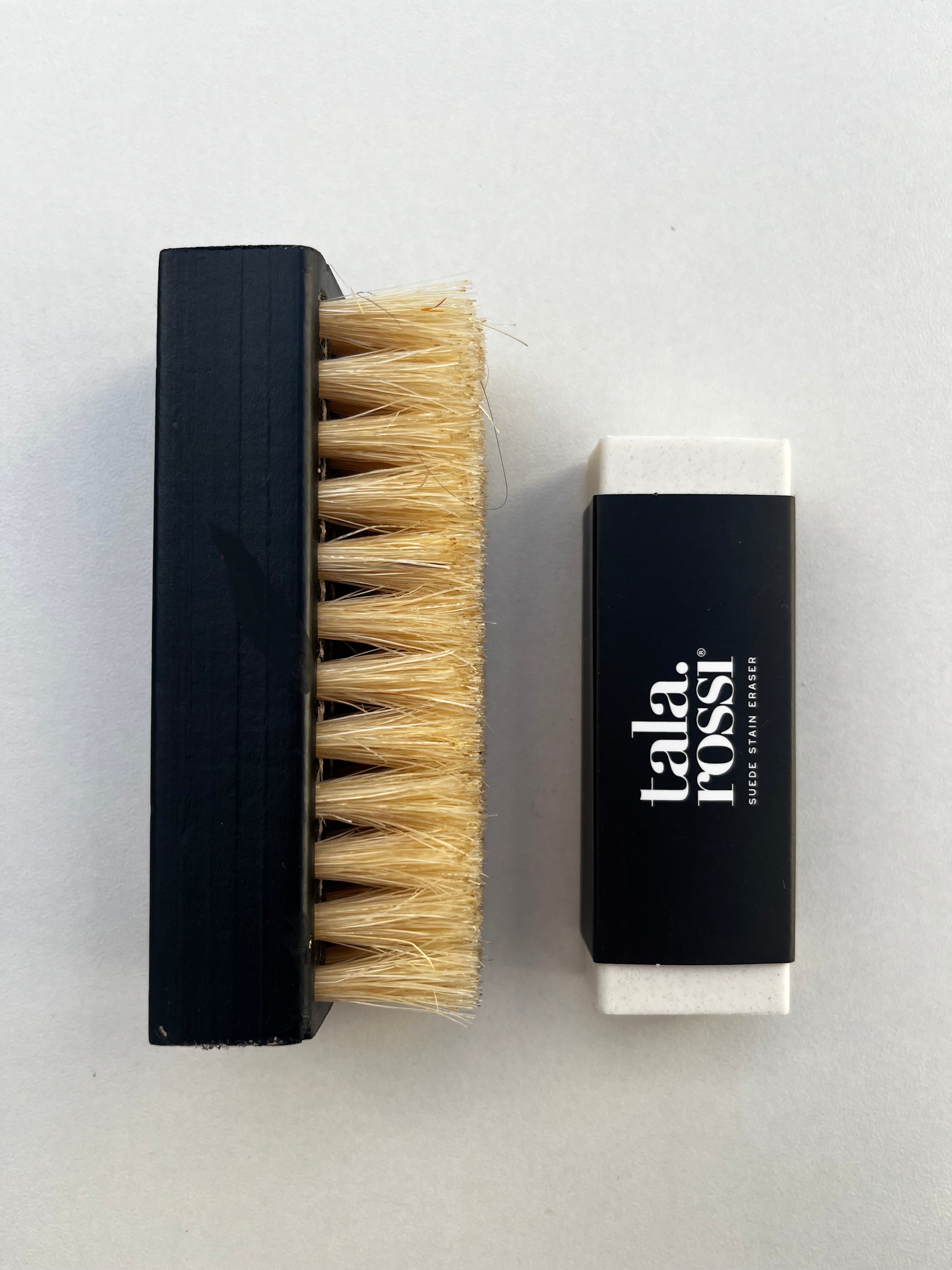 Suede brush and eraser kit