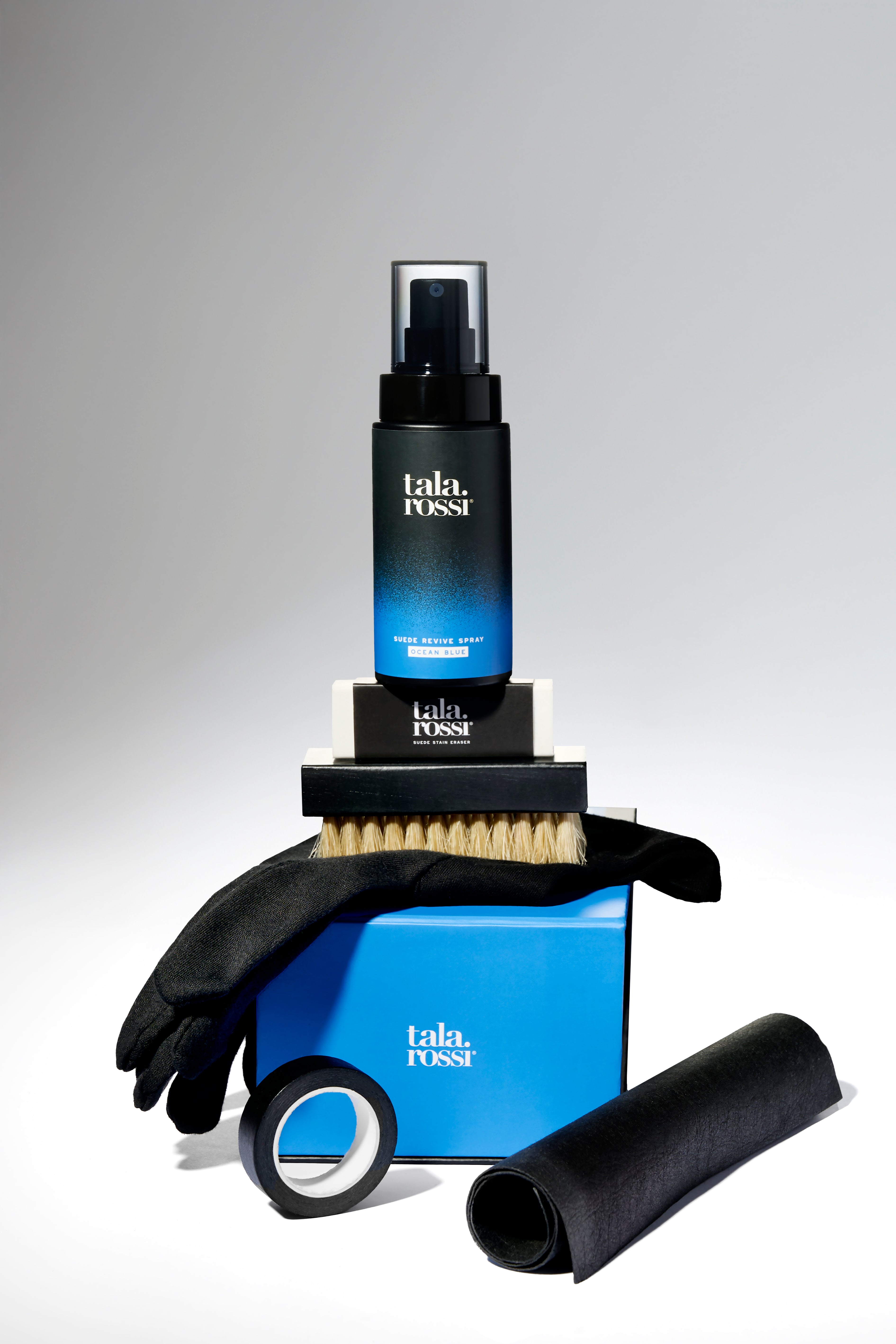 Ocean Blue Suede Care Set