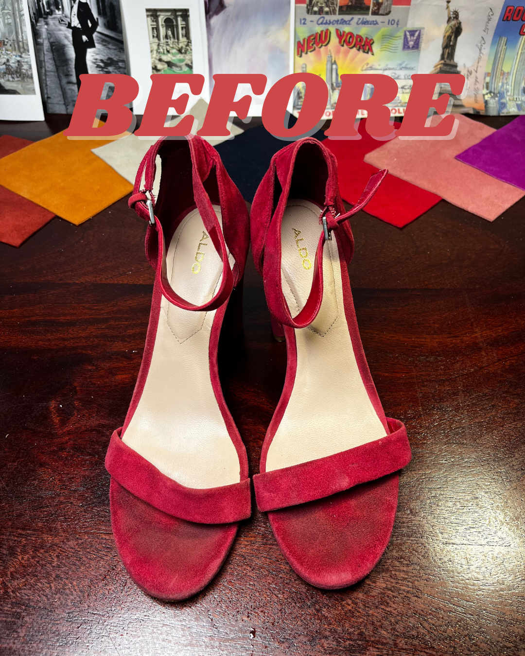 Strawberry Red Suede Revive Spray