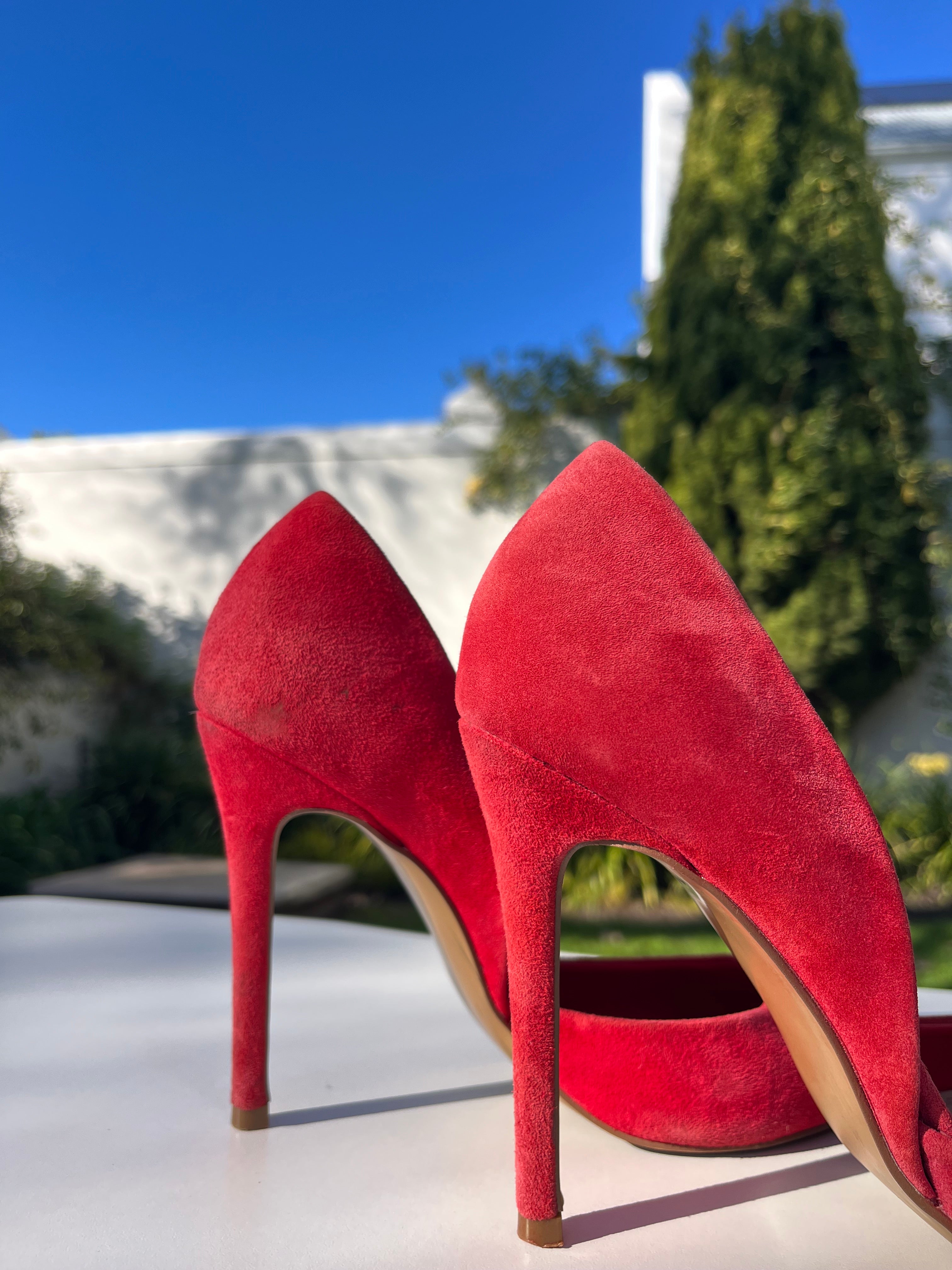 Strawberry Red Suede Care Set