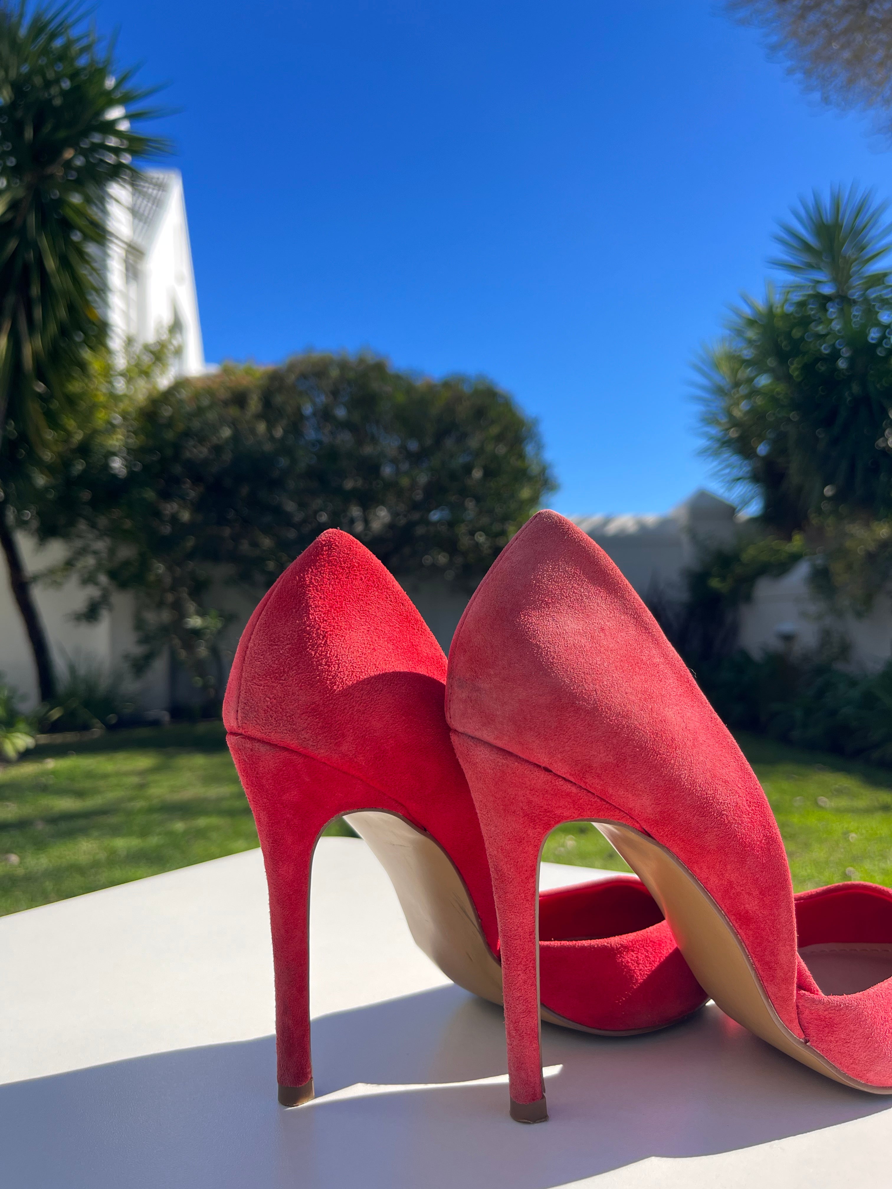 Strawberry Red Suede Care Set